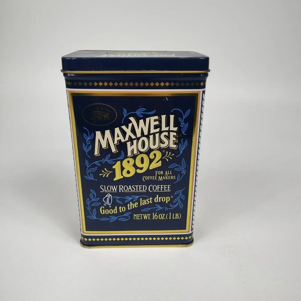 Vintage Maxwell House‎ Coffee Tin - 1892 100 Year Anniversary